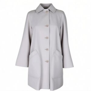 Forecaster Jacket Size 7/8 Ivory Pockets Button Spun Polyester Vintage Y2K 90s